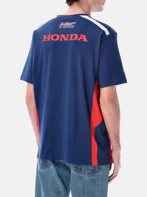 Fanúšikovské tričko HRC Honda s logom modré