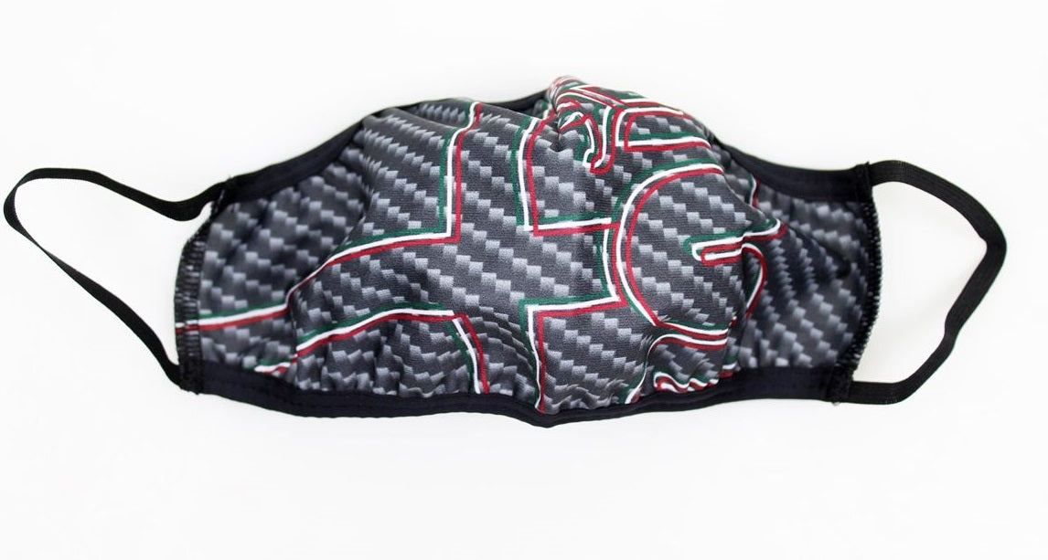 Alfa Romeo Carbon face mask black – official product