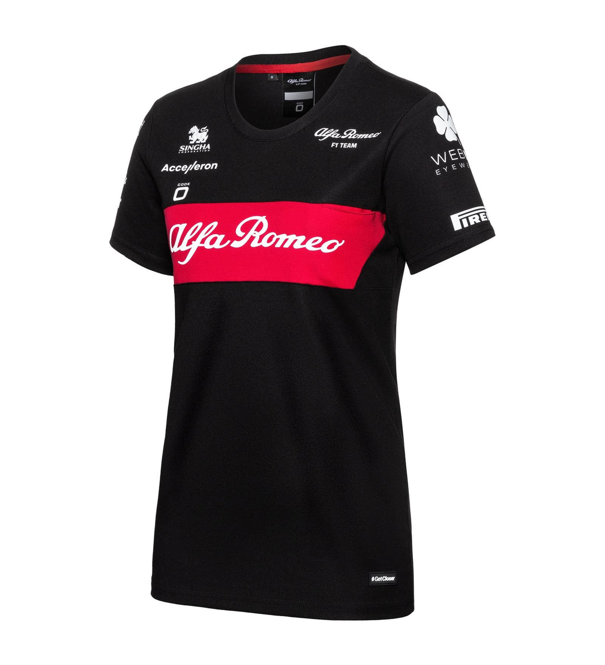 Alfa Romeo F1 Team dámske tímové tričko čierne