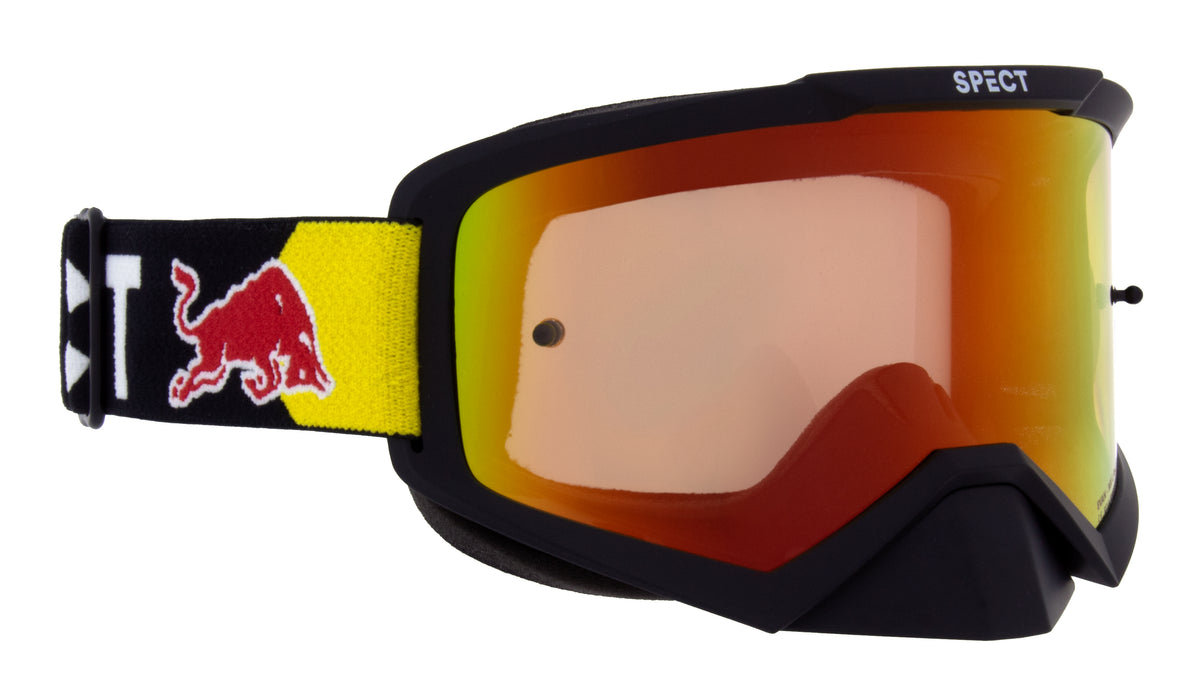 Red Bull Spect motokrosové okuliare EVAN čierne s červeno-žltým sklom