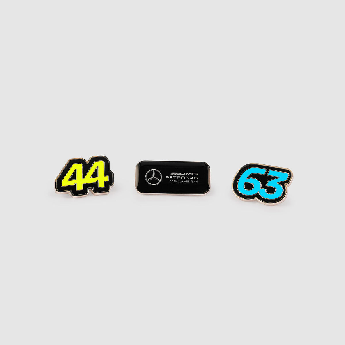 Mercedes AMG F1 team pin badge set