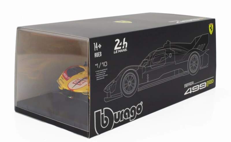 Model BBurago Ferrari 499P NR.83 Le Mans 2024 1:18 AF Corse - Deluxe edícia