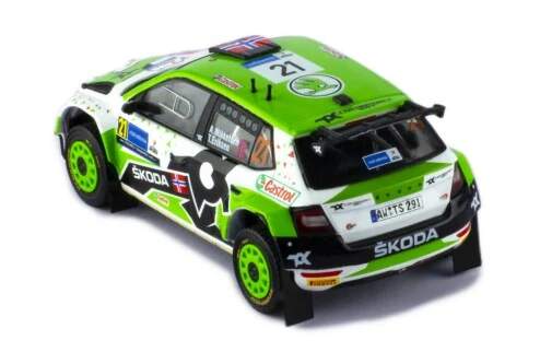 IXO model Škoda Fabia Rally2 EVO #21 A. Mikkelsen - T. Eriksen Rally Estonia 2022