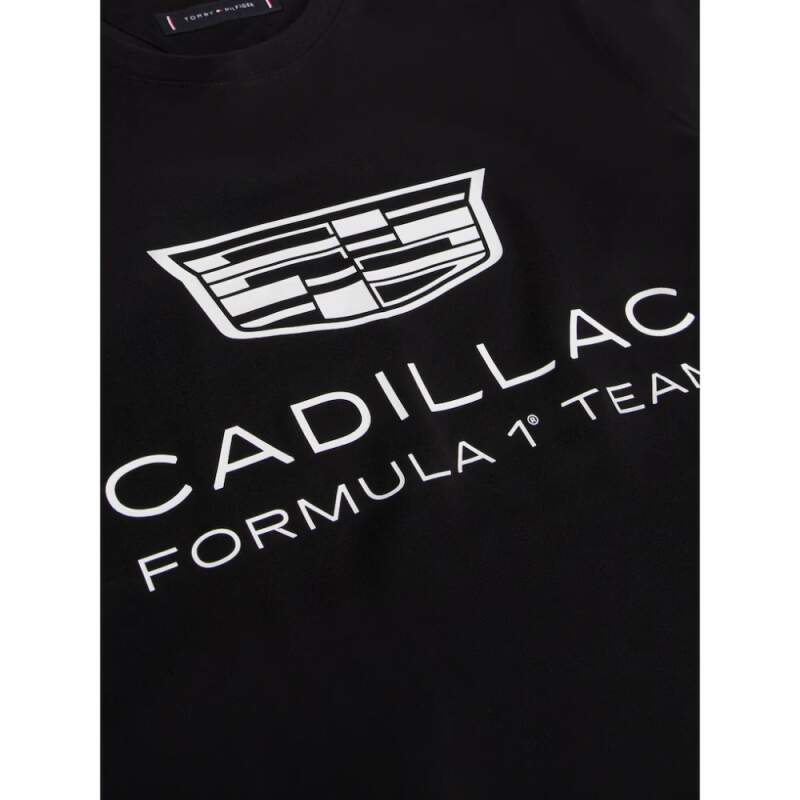 Čierne tričko Cadillac F1 x Tommy Hilfiger - voľnočasová edícia
