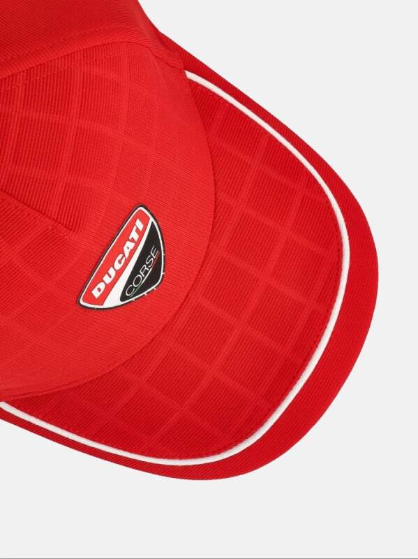 Ducati Corse GRID red fan cap with logo