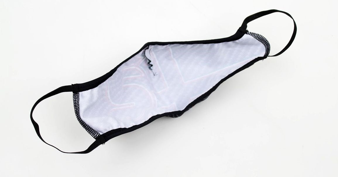 Alfa Romeo Carbon face mask black – official product