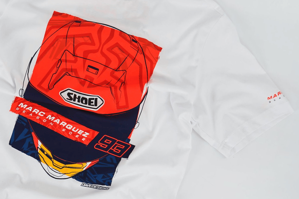 Marc Marquez T-shirt Season Helmet, white