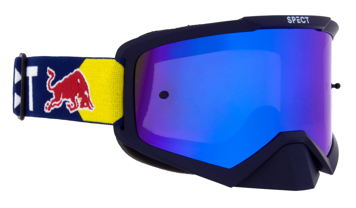 Red Bull Spect EVAN motocross goggles navy with blue lens