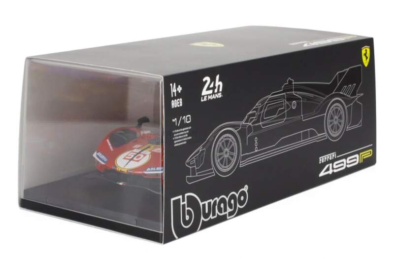 Model BBurago Ferrari 499P NR. 50 Winner Le Mans 2024 1:18 - Deluxe edícia