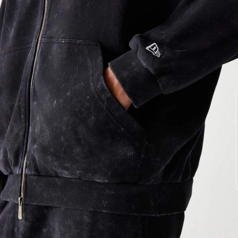Voľnočasová mikina na zips - McLaren F1 NE GRPHC čierna washed