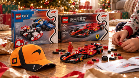 Darček pre malého fanúšika F1 a MotoGP: veľkosti, LEGO podľa veku a modely – ilustračný obrázok vytvorený pomocou AI