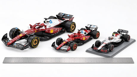 Mierky modelov áut 1:18 vs 1:24 vs 1:43 vs 1:64: rozmery, detaily a čo vybrať – ilustračný obrázok vytvorený pomocou AI