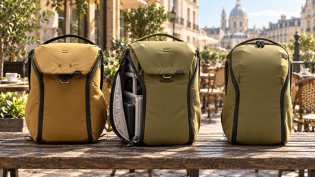 Peak Design Everyday vs. Travel Backpack: ktorý batoh vybrať – ilustračný obrázok vytvorený pomocou AI