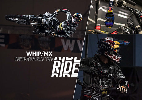 Red Bull Spect motokrosové okuliare WHIP biele s čírym sklom