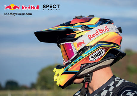 Red Bull Spect motokrosové okuliare STRIVE sivé s dymovým sklom