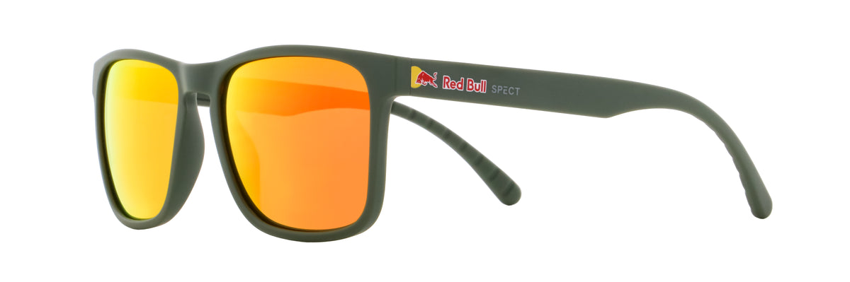 Red Bull Spect slnečné okuliare EDGE zelené so zrkadlovými sklami