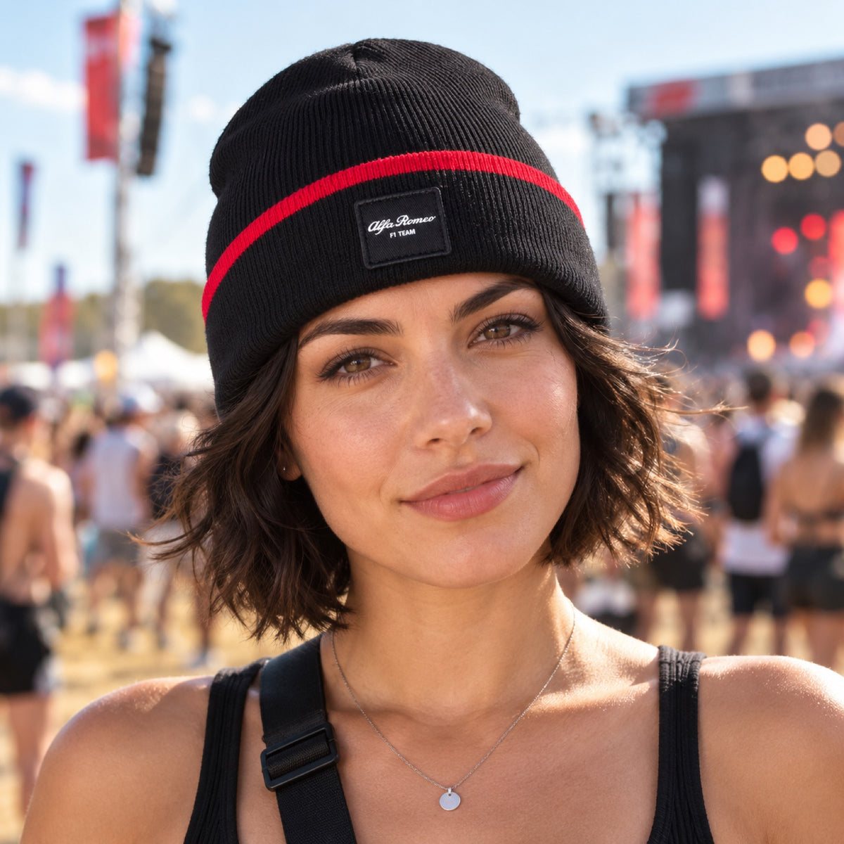 Alfa Romeo F1 Team Beanie – Black – illustrative photo (AI)