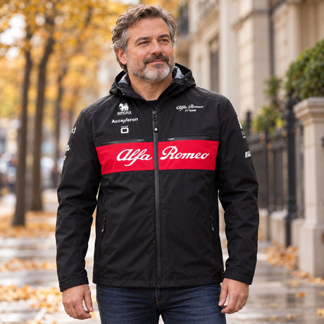 Vetrovka Alfa Romeo F1 Team – čierna – ilustračné foto (AI)