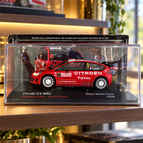 Model Citroën C4 WRC Loeb – Monte Carlo 2008 – ilustračné foto (AI)