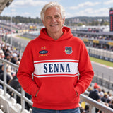 Ayrton Senna Legend Hoodie – Red – illustrative photo (AI)