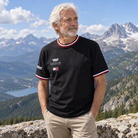 Tímové tričko Cadillac F1 x Tommy Hilfiger – čierne – ilustračné foto (AI)
