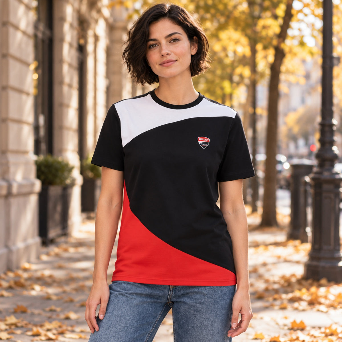 Ducati Corse Casual T-Shirt with Logo – Black – illustrative photo (AI)