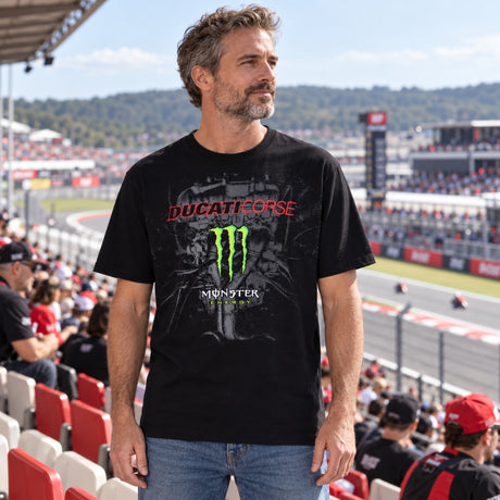 Ducati Corse Monster Energy Fan T-Shirt – Black – illustrative photo (AI)