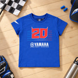 Fabio Quartararo Yamaha MotoGP Logo Kids' T-Shirt – Blue – illustrative photo (AI)