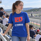 Fabio Quartararo Yamaha MotoGP Logo T-Shirt – Blue – ilustrační foto 2 (AI)