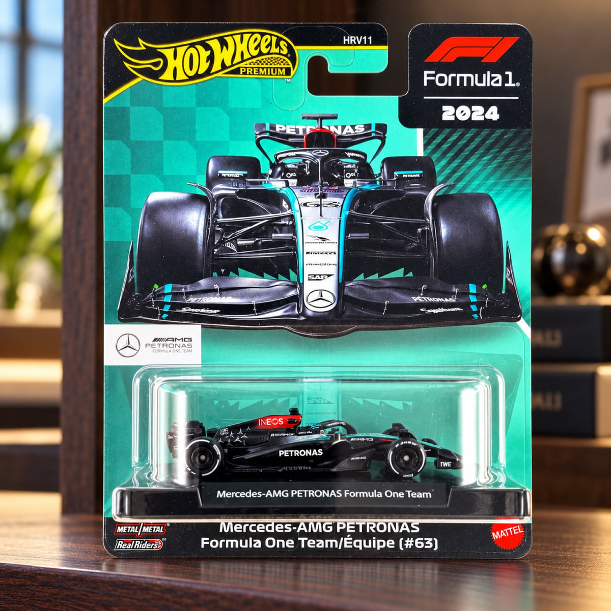 Hot Wheels F1 Premium Model – George Russell Mercedes AMG Petronas F1 – illustrative photo (AI)