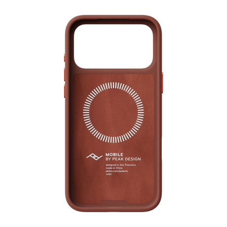 Peak Design Everyday Case Non-Slimlink iPhone 18 Pro Max - Redwood Clarino