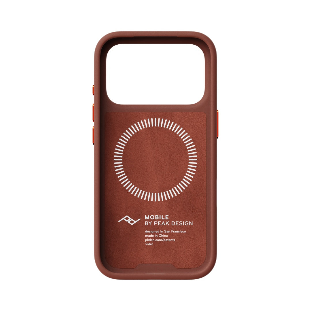 Peak Design Everyday Case Slimlink iPhone 18 Pro - Redwood Clarino