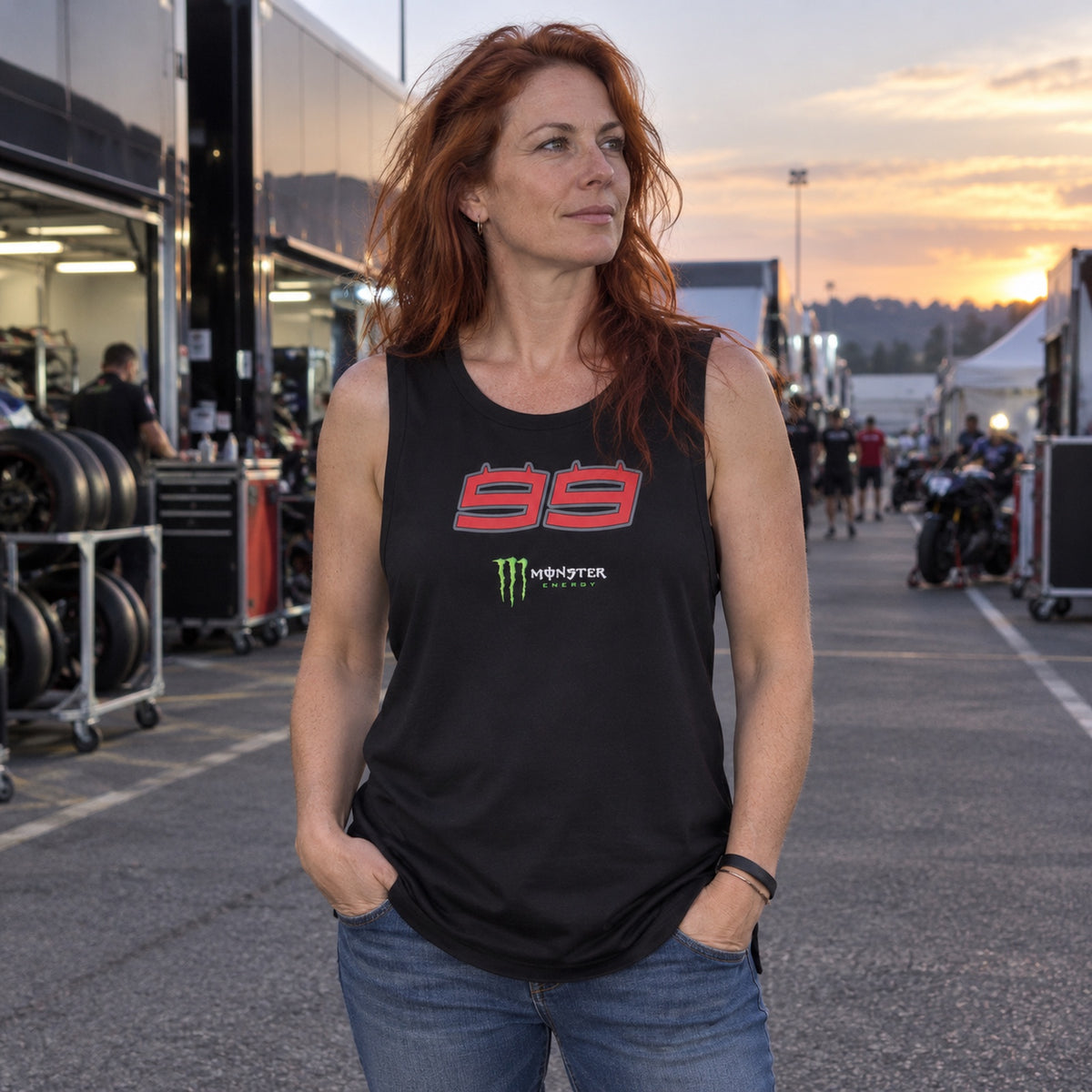 Jorge Lorenzo 99 Tank Top – Black – ilustrační foto 2 (AI)