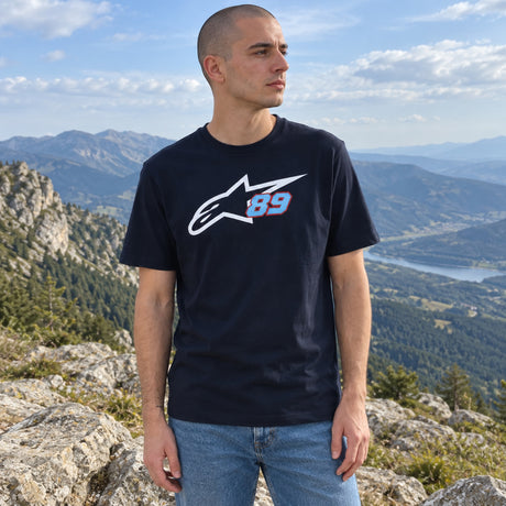 Jorge Martin Alpinestars T-Shirt – Navy Blue – ilustrační foto (AI)