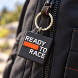 Kľúčenka KTM Racing Ready To Race s logom – čierna – ilustračné foto (AI)