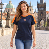 Dámske tričko KTM Red Bull Racing GRID – tmavomodré – ilustračné foto (AI)