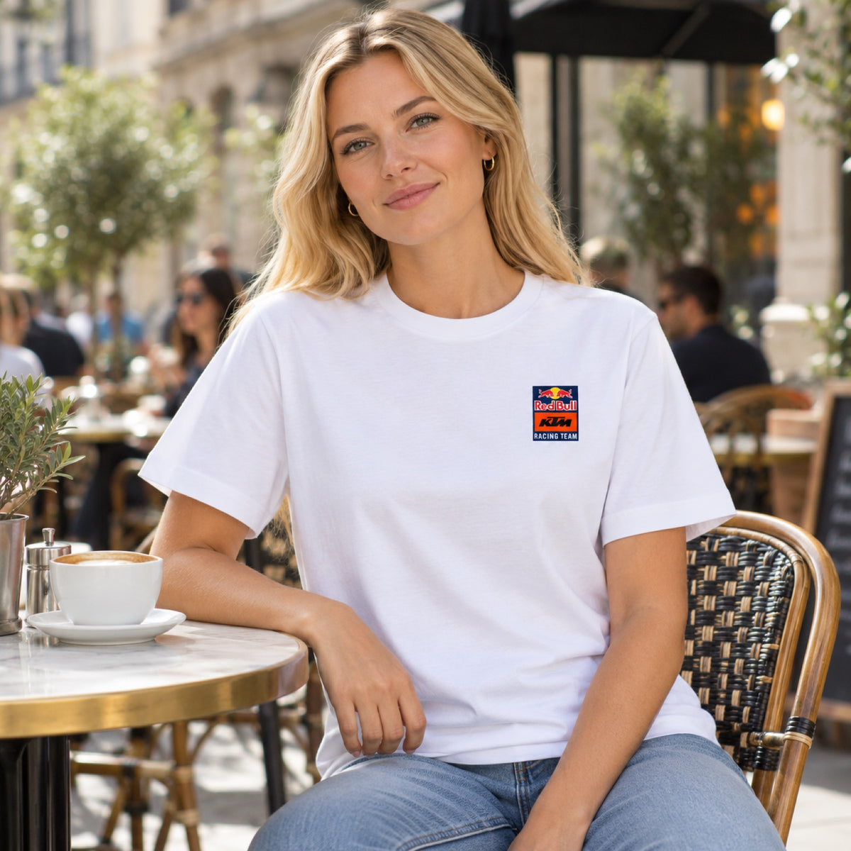 KTM Red Bull Racing Casual Logo T-Shirt – White – illustrative photo (AI)