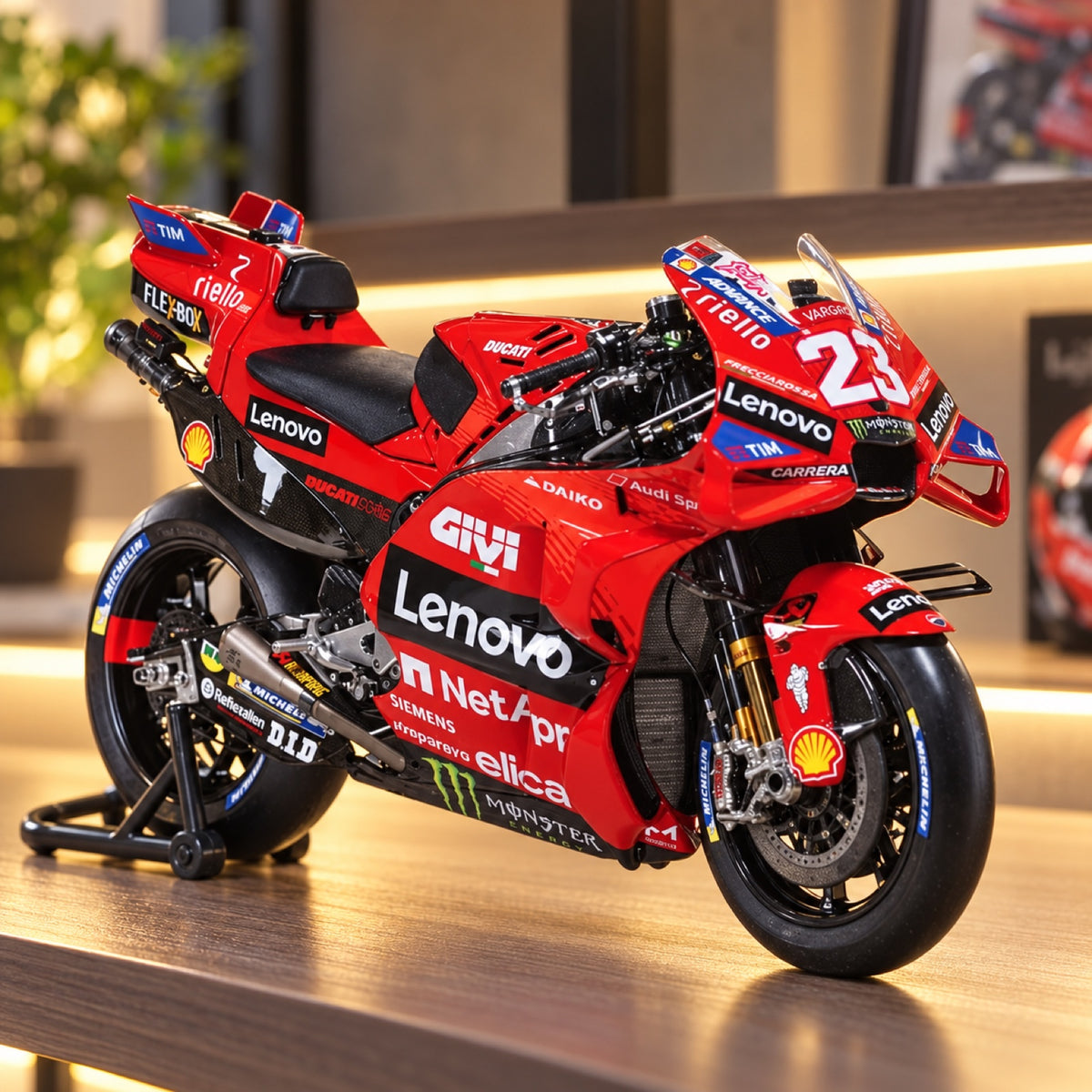 Model Ducati MotoGP GP24 – Enea Bastianini – ilustračné foto (AI)
