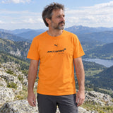 McLaren F1 T-Shirt with Puma Logo – Orange, Casual Edition – ilustrační foto (AI)