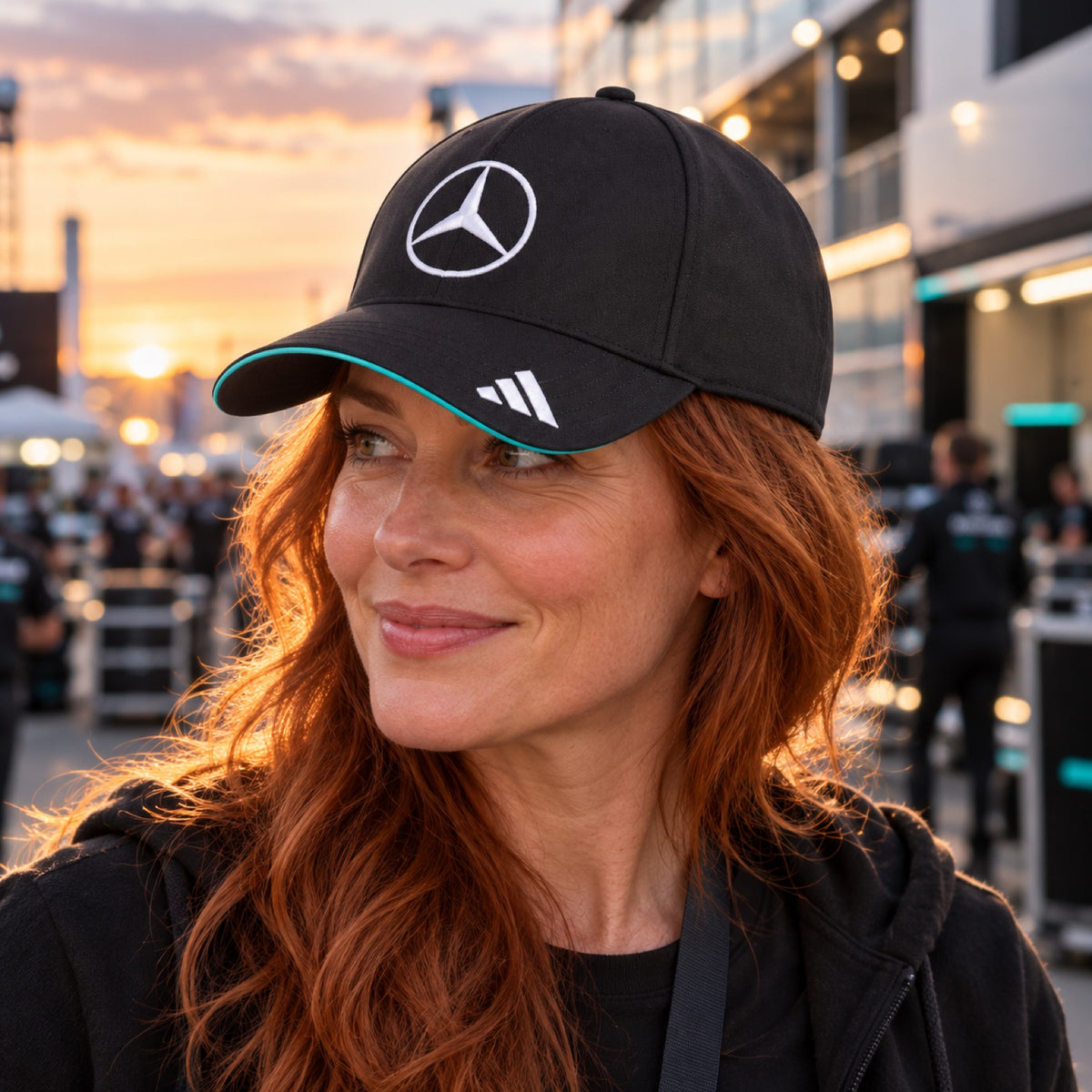 Mercedes-AMG PETRONAS F1 x Adidas Team Cap – Black – illustrative photo (AI)