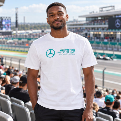 Mercedes-AMG PETRONAS F1 AMG Casual T-Shirt – White – illustrative photo (AI)