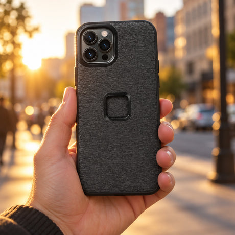 Peak Design Everyday Case iPhone 12 Pro Max – Charcoal – ilustračné foto (AI)