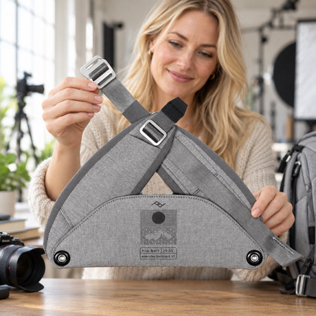 Peak Design Everyday Hip Belt v2 (32-69) – Ash – ilustračné foto (AI)