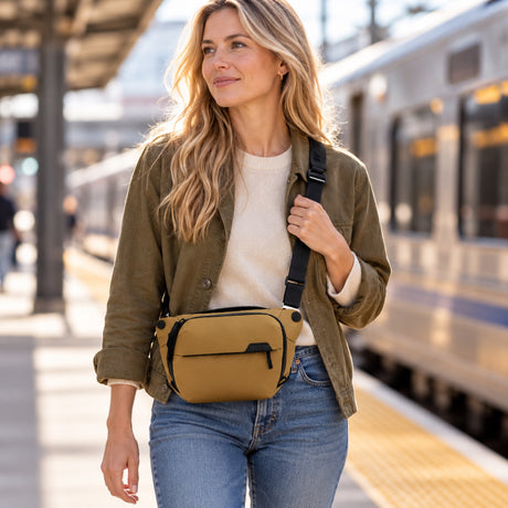 Peak Design Everyday Sling 3L v2 – Coyote – ilustračné foto (AI)