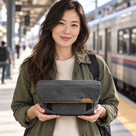 Peak Design Field Pouch v2 – Charcoal – ilustračné foto (AI)