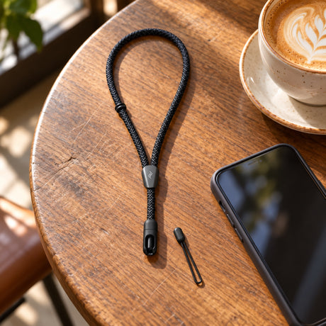 Peak Design Mobile Cuff Strap – čierna – ilustračné foto (AI)
