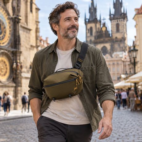 Peak Design Outdoor Sling 7L – Kelp – ilustračné foto (AI)