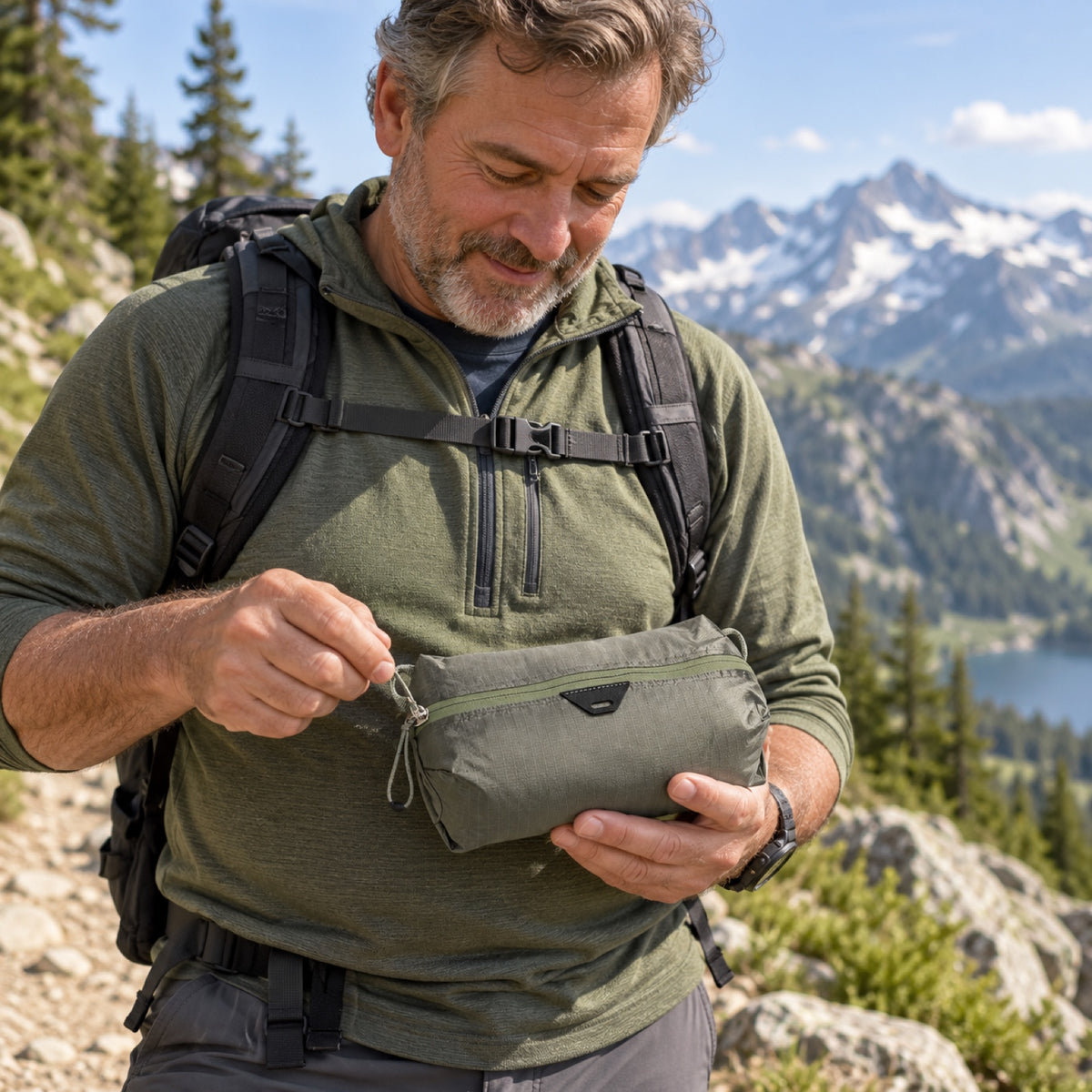 Peak Design Ultralight Packing Cube X-Small – Sage – illustrative photo (AI)