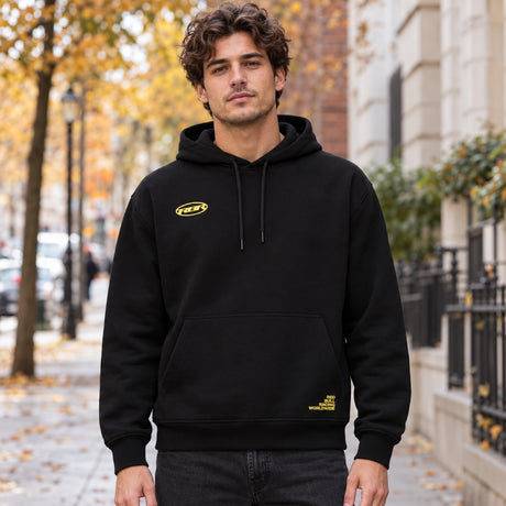 Mikina s kapucňou Pepe Jeans x Red Bull Racing Worldwide – čierna – ilustračné foto (AI)