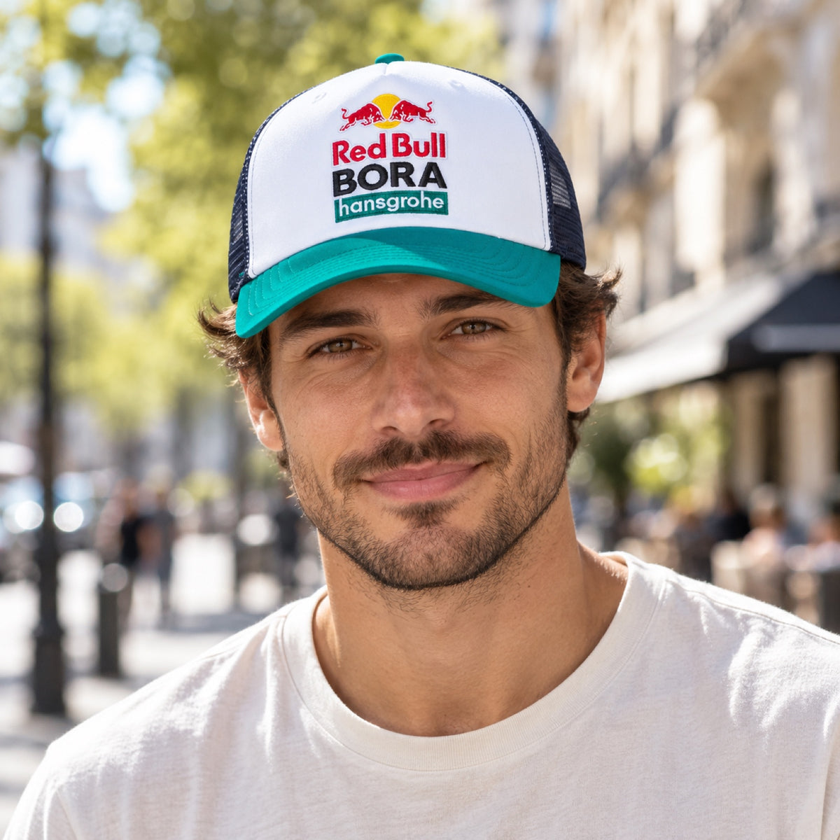 Sieťovaná šiltovka Red Bull Bora Hansgrohe – ilustračné foto (AI)